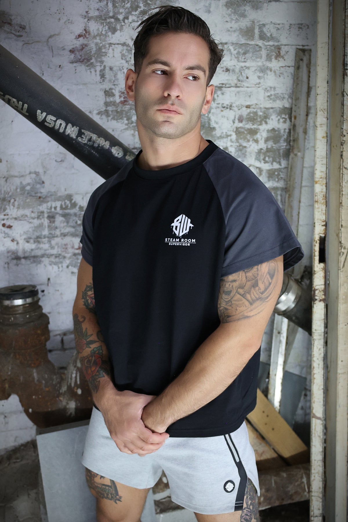 Sweat & Sin Raglan Tee - Breedwell